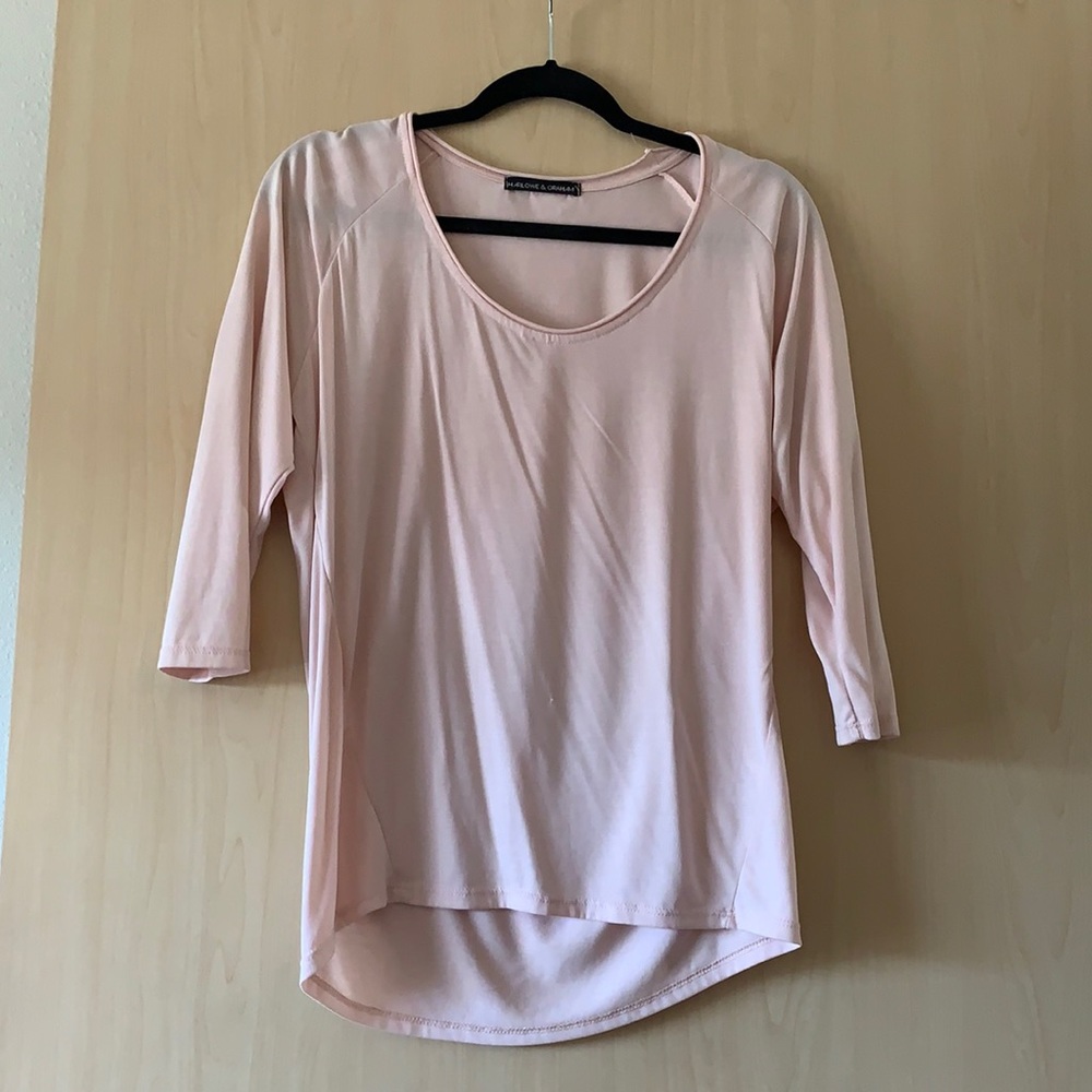 Last Chance!! Harlowe & Graham Scoop Neck Pink Top
